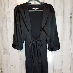Victoria Secret Black Silky Robe